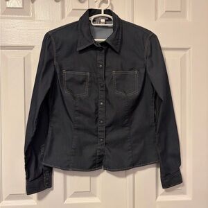 Esprit Charcoal Denim Jacket (size 8)